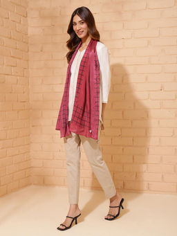 Fabindia - Pink Modal Printed Stole