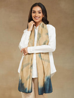 Fabindia - Beige Modal Tie and Dye Stole