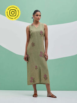 Priya Chaudhary - Green Midi Dress