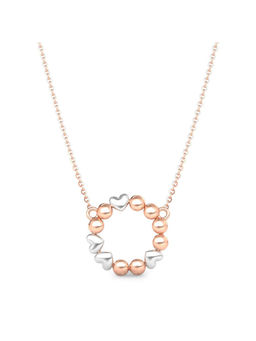 Candere by Kalyan Jewellers - 18K BIS Hallmark Rose Gold Pendant with Chain