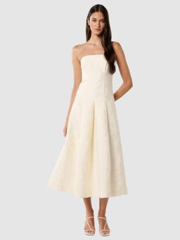 Forever New - Charlotte Strapless Jacquard Midi Dress