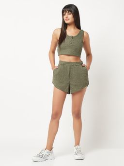 HOUSE OF S - Olive Matching Lounge Wear Set (Set of 2)