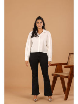 Jiraazi - Daisy Cotton Crop Shirt Top