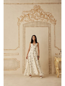 Sage By Mala - Women White Cotton Midi Dress