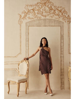 Sage By Mala - Women Wine Satin Midi Dress