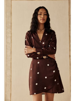 Sage By Mala - Women Wine Cotton Mini Dress