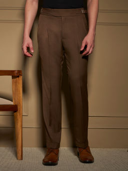 Philocaly - Cocoa Brown Formal Trouser