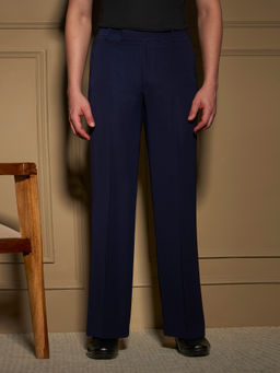 Philocaly - Taglio Navy Blue Formal Trouser