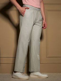 Philocaly - Ridge Grey Formal Trouser