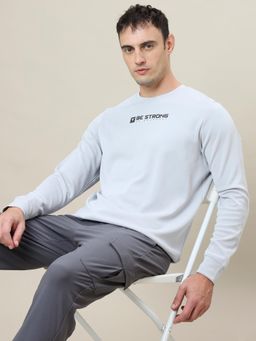 Technosport - Blue Men's Slim Fit Sports Sweatshirt with Elasto Plus