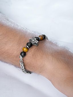 SWASHAA - Brucel Mens Beaded Bracelet - Multi-Color