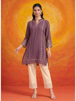 Lakshita - Akshi Purple Embroidered Kurta