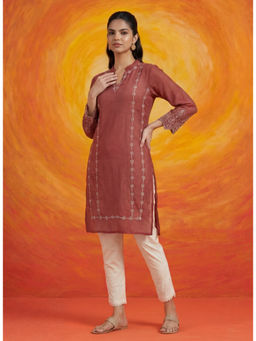 Lakshita - Akshi Red Embroidered Kurta