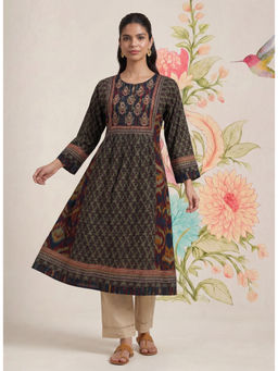 Lakshita - Mehrang Navy Blue Printed Kurta
