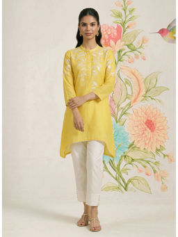 Lakshita - Intira Yellow Embroidered Kurta