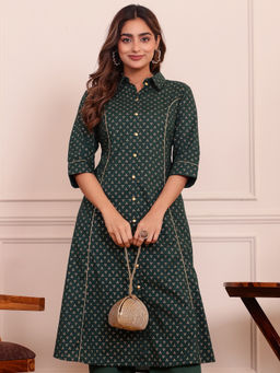 ARAMYA - Soft Cotton Printed Kurta