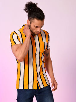 Campus Sutra - Men Striped Stylish Casual Shirts