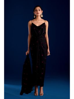 Aapro Label - Sahar Draped Pink Dress