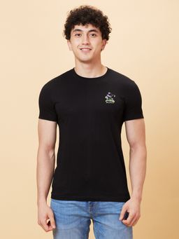 Being Human - Black T-Shirt Half Sleeves Crew Neck
