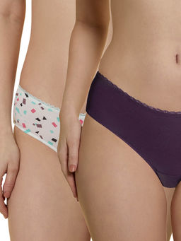 Triumph - New Cotton Printed Briefs Multi-Color (Pack of 2)