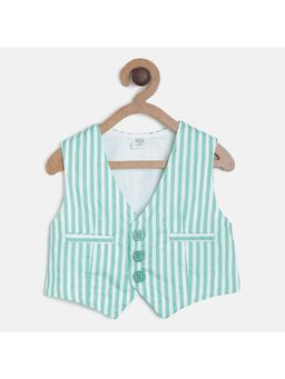 MINI KLUB - Kids Boys Green Waistcoat