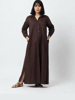 LOMA - Brown The Cocoa Maxi Shirt Dress