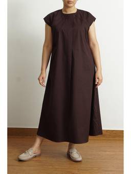 LOMA - Brown The Cocoa Pleat Dress