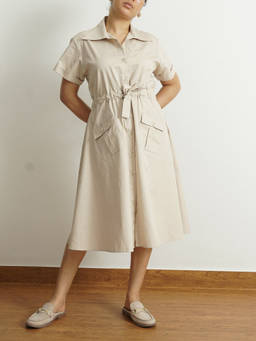 LOMA - Beige The Sand Utility Dress