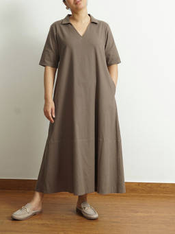 LOMA - The Taupe A-Line Dress