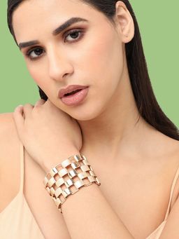 Sohi - Gold Plated Designer Party Bracelet For Women