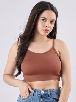 COLOR CAPITAL - Brown Fitted Cami Top