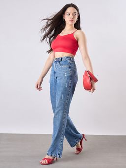 COLOR CAPITAL - Red Fitted Cami Top