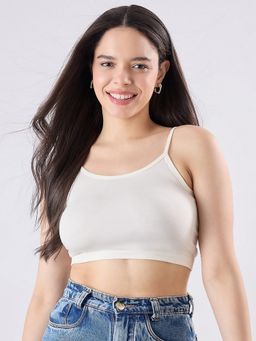 COLOR CAPITAL - White Fitted Cami Top