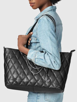 SENNES - Black Sennes Grazia Large Tote Bag