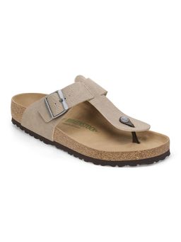 Birkenstock - Medina Vegan Men Beige Birko-Flor Thong Sandals