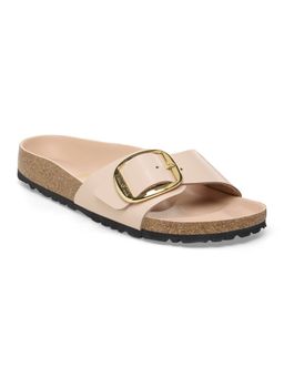 Birkenstock - Madrid Big Buckle Women Beige Natural Leather One Strap Sandals