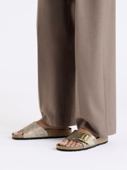 Birkenstock - Catalina Cushion Buckle Women Brown Birko-Flor One Strap Sandals