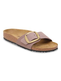 Birkenstock - Madrid Big Buckle Women Faded Purple Nubuck Leather One Strap Sandals