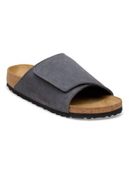 Birkenstock - Solana Unisex Grey Suede Leather Sandals