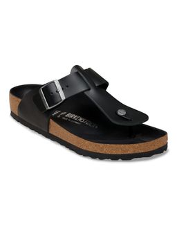 Birkenstock - Safaga Men Black Natural Leather Sandals