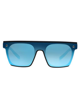Scott Sunglasses - Unisex Blue Lens Black Square Uv Protection Sunglasses-3077 Alexis C1 (144)