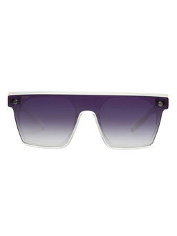 Scott Sunglasses - Unisex Purple Lens White Square Uv Protection Sunglasses-3077 Alexis C3 (144)
