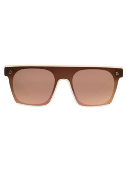 Scott Sunglasses - Unisex Orange Lens White Square Uv Protection Sunglasses-3077 Alexis C4 (144)