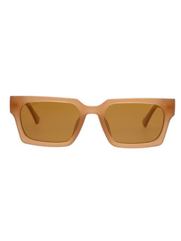 Scott Sunglasses - Unisex Brown Lens Peach Rectangular Uv Protection Sunglasses -3079Pl Theo C3 (53)