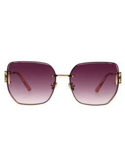 Scott Sunglasses - Womens Purple Lens Gold Oversized Uv Protection Sunglasses-3084 Alona C1 (59)