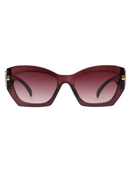 Scott Sunglasses - Womens Pink Lens Maroon Cateye Uv Protection Sunglasses-3089 Tomie C3 (54)