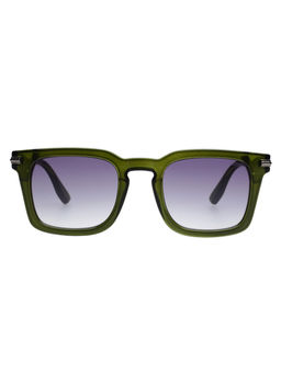 Scott Sunglasses - Mens Grey Lens Green Square Uv Protection Sunglasses-3093 Torino C3 (50)