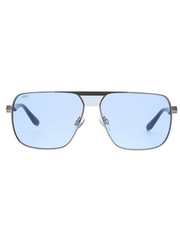Scott Sunglasses - Mens Blue Lens Silver Pilot Uv Protection Sunglasses-3105 Jurgen C2 (60)