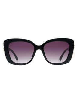 Scott Sunglasses - Womens Purple Lens Black Butterfly Uv Protection Sunglasses-3130 Rene C1 (54)