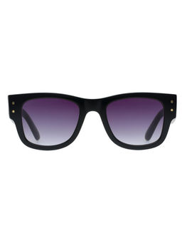Scott Sunglasses - Mens Purple Lens Black Square Uv Protection Sunglasses-3137 Rocco C1 (51)